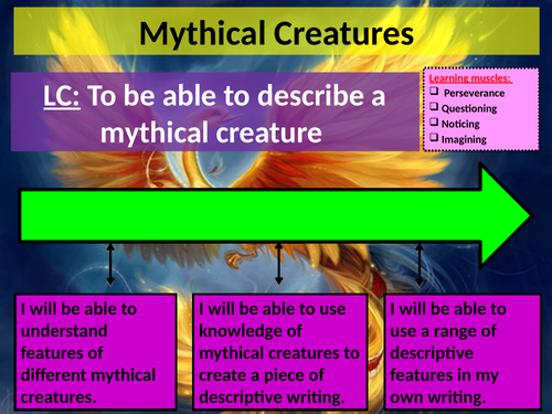Mythical Creatures Creative Writing Week-long Lesson