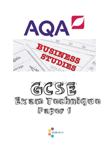 AQA GCSE Business Studies Paper 1 Technique