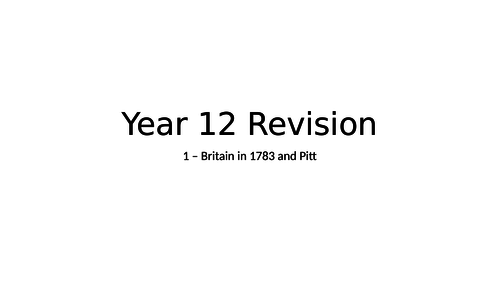 A Level History Britain Revision PowerPoints