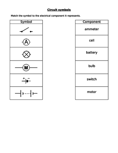 Circuit symbols match up