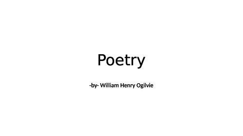 KS4, KS3, Lit, Unseen poem, analysis, close reading, "Drought" Wiliam Henry Ogilvie, personification