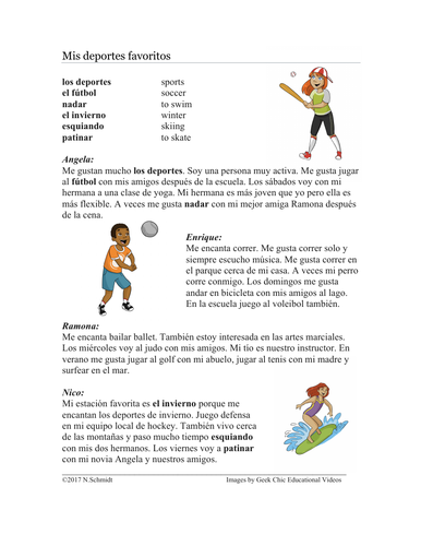mis-deportes-favoritos-lectura-my-favorite-sports-spanish-reading
