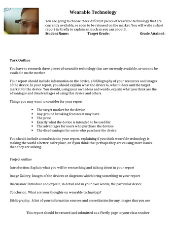 Wearable Technology Essay Research Tas