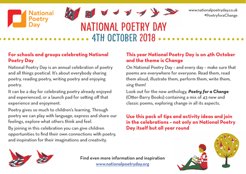 National Poetry Day Toolkit 2018
