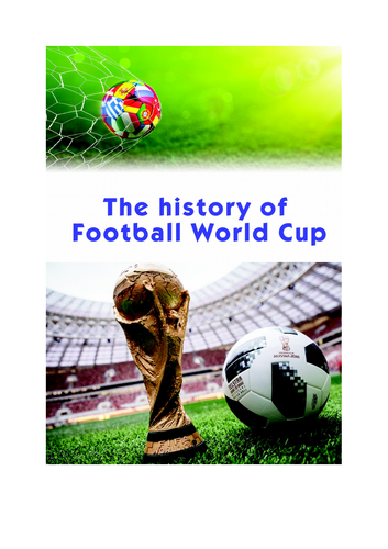 The History of the Football World Cup | Reading Comprehension | ESL Worksheet | FIFA World Cup Activ