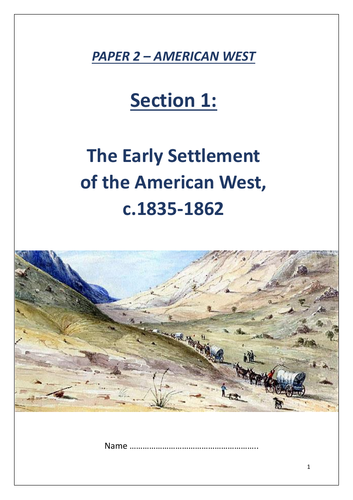 Edexcel GCSE 9-1 History: American West revision workbook - lower ability