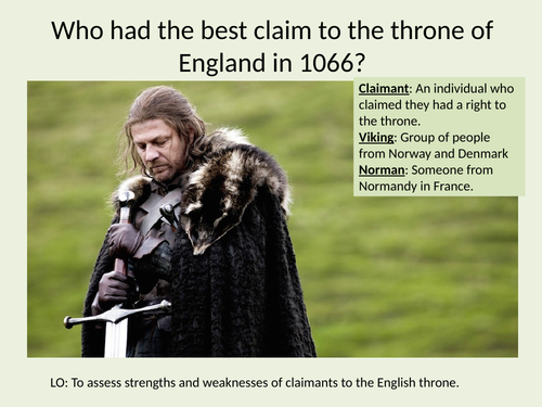 Who had the greatest claim to the throne in 1066