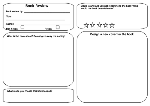 simple book review ks1