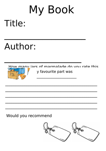 book review template reception