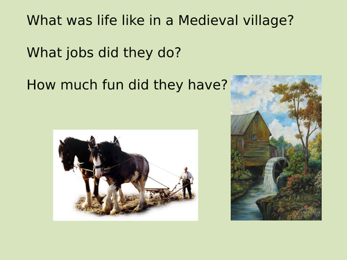 Medieval towns and townsfolk