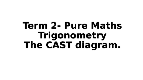 Solving trigonometric equations CAST