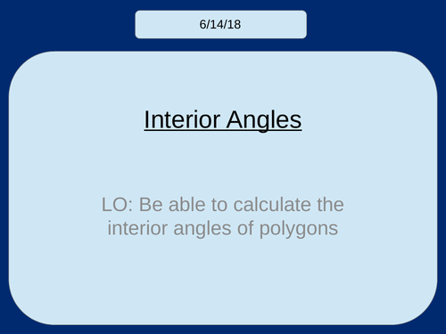 Interior Angles KS3