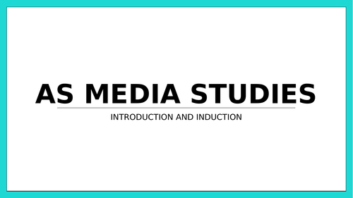 AS Introduction to Eduqas Media Studies