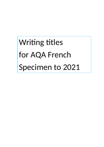 Wjec french essay titles 08 picture