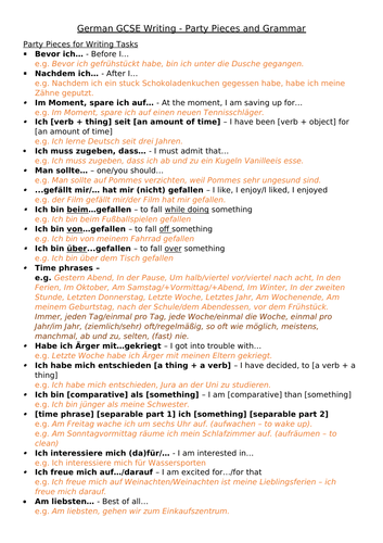 Whole school German Resources Nouns And Pronouns