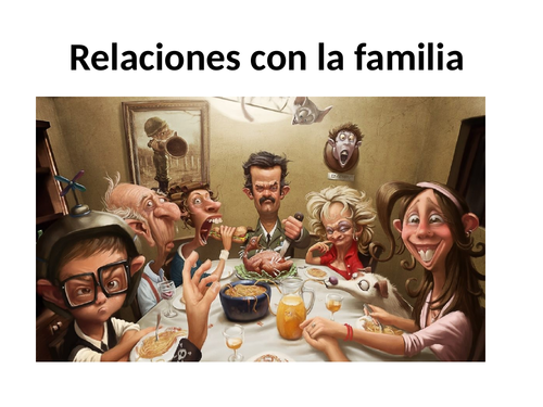 GCSE Spanish AQA Relaciones con familia