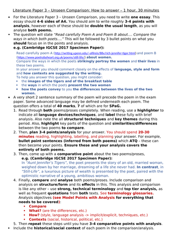 How to answer passage-based questions literature igcse image