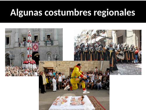 GCSE Spanish AQA Algunas Costumbres Regionales