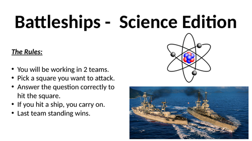 Genetics and Evolution Battleships Revision Game
