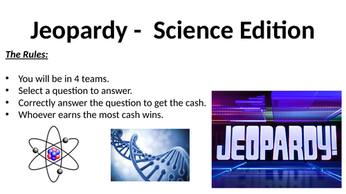 Genetics and Evolution Jeopardy Revision Game