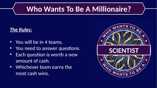 Genetics and Evolution - Who wants to be a Millionaire Revision Game