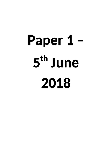 AQA Sociology Education and Research Method notes