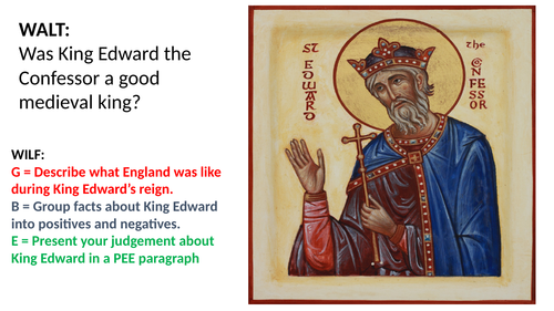 Edward the Confessor - a good king? Pre-Norman Conquest KS3 lesson