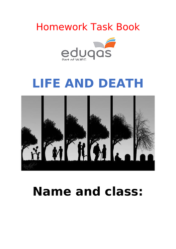 Eduqas Component 2: Life and Death Homework Booklet