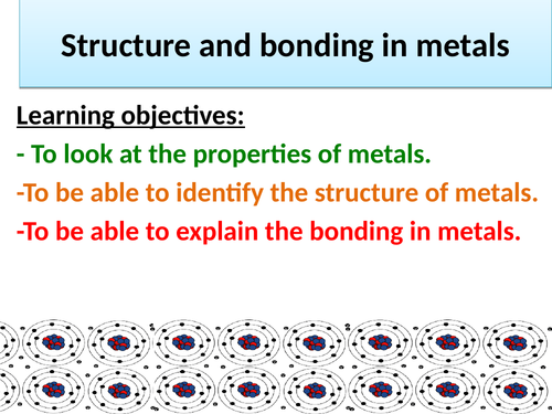 AQA GCSE Chemistry (9-1) Metallic Bonding Whole Lesson