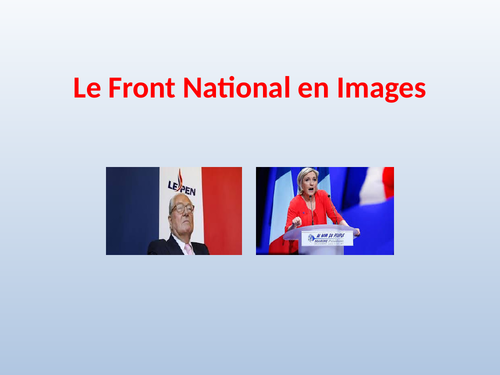 PPT A Level French - Le Front National