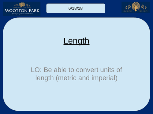 Units of Length KS2/KS3