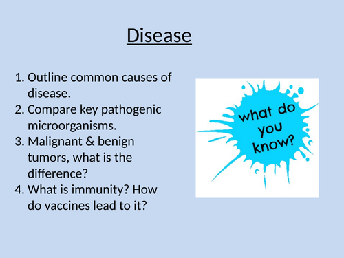 Communicable disease & Vaccines - 9-1 AQA