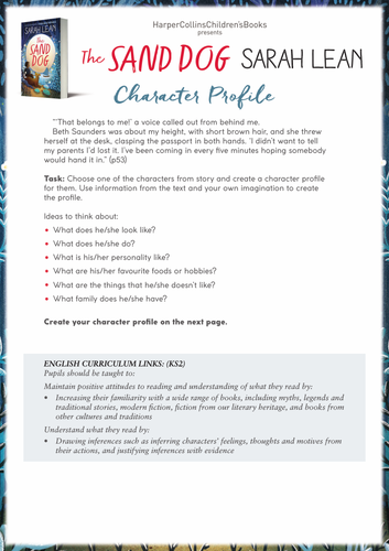 Sarah Lean - The Sand Dog - resource pack