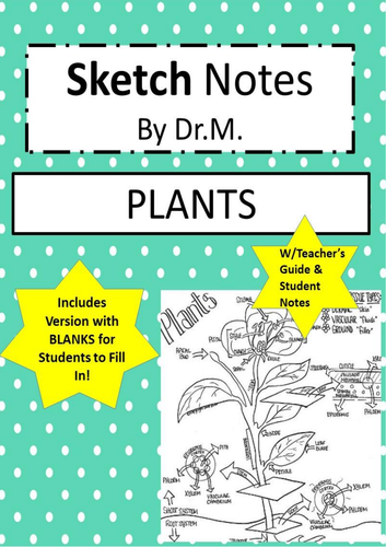 Plants Sketch Notes- 2 versions!