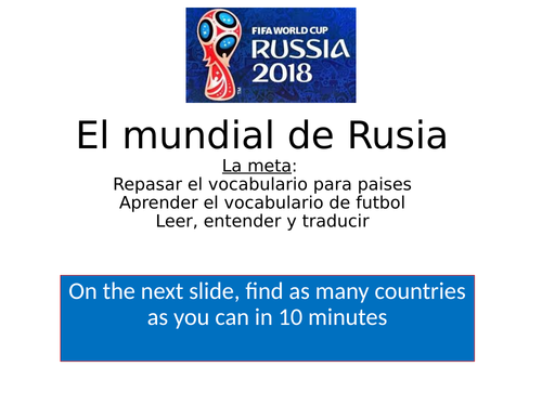 El Mundial de Rusia