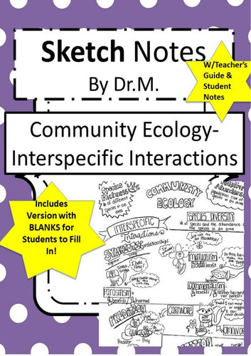 EcologySpecies Interactions Sketch Notes