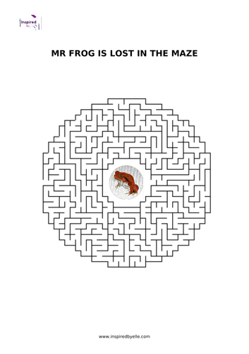 Maze Puzzle - Mr Frog is lost in the maze