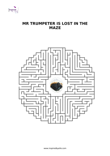 Maze Puzzle - Mr Trumpeter is lost in the maze