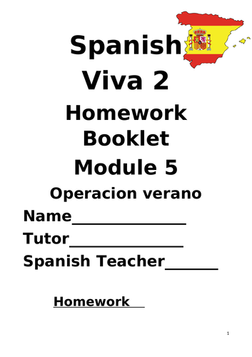 Y8 Operacion verano (Revision booklet)