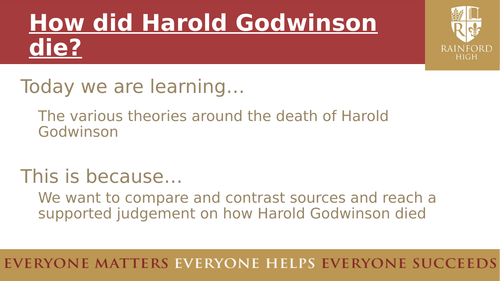 How did Harold Godwinson die?