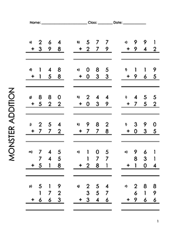 triple-digit-addition-worksheets-volume-two-teaching-resources