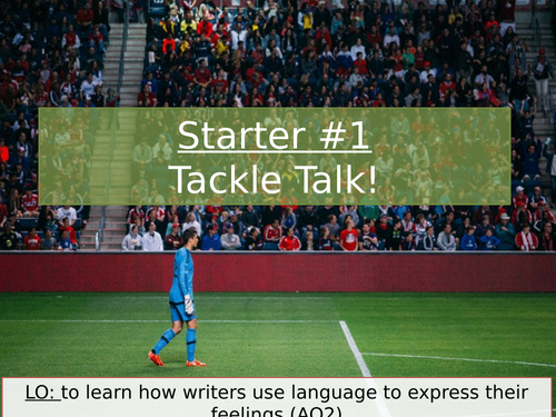 World Cup / Football English Skills Starter Activities