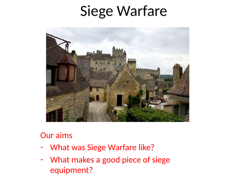 Medieval Siege warfare