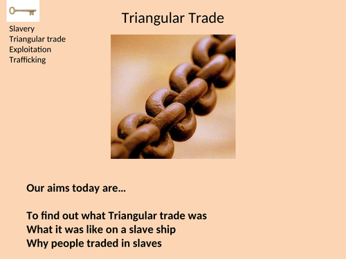 Triangular trade KS3