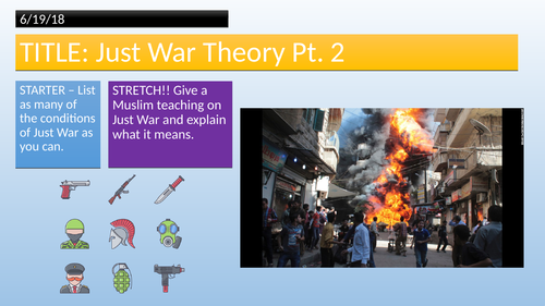 Edexcel Religious Studies Spec B - Islam // Just War Theory