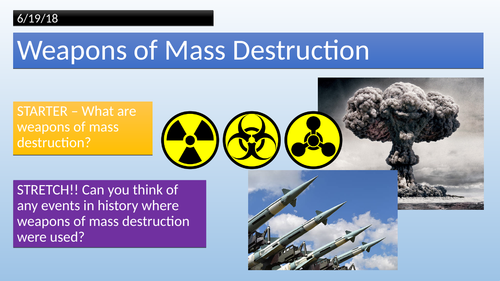 Edexcel Religious Studies Spec B - Islam // Weapons of Mass Destruction