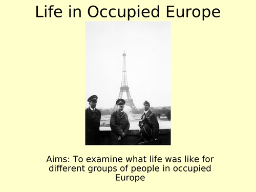 Occupied Europe WW2
