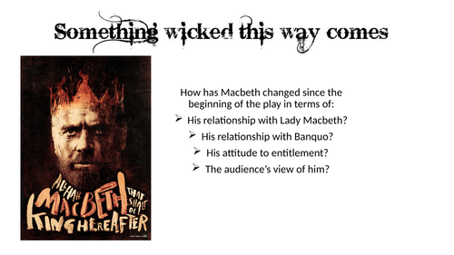 Macbeth Practice Question