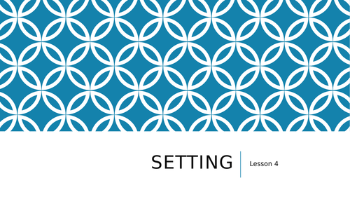 'An Inspector Calls' Lessons 3 & 4: Setting