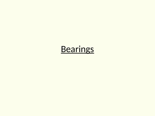 Bearings (KS3)